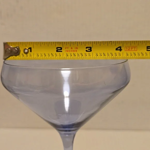 NWT Blue Tuscana Martini Glass Set - Picture 12 of 16